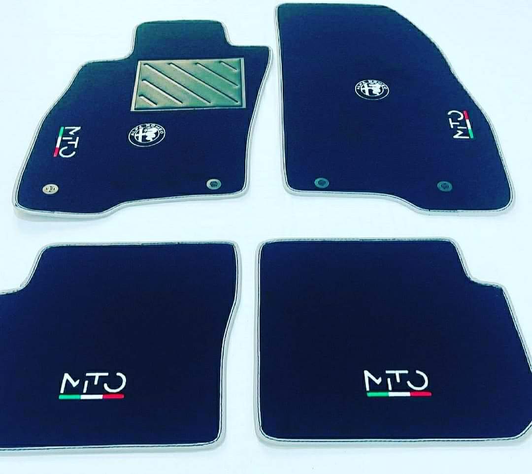 Tappetini auto alfa mito qv / alfa mito logo alfa corse