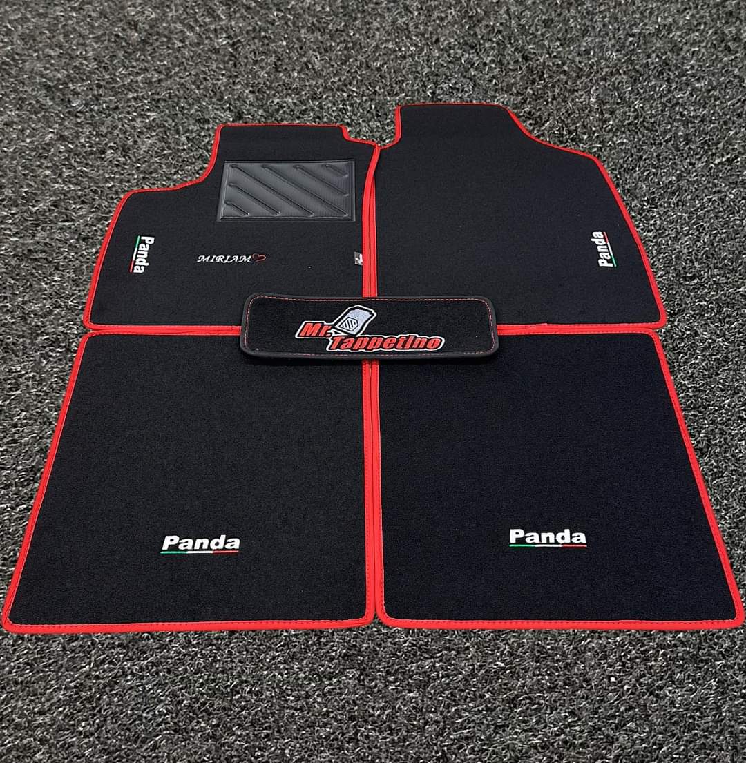 Tappetini fiat panda 100HP - fiat Panda 169 logo abarth o fiat