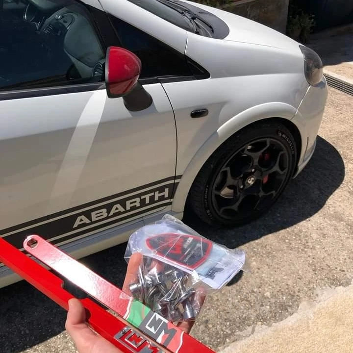 Barra irrigidimento e rinforzo sottoscocca culla ant Punto Abarth / punto evo abarth / Alfa Mito QV / Fiat Punto / Alfa Mito / Opel Corsa OPC mod.D / opel ADAM S