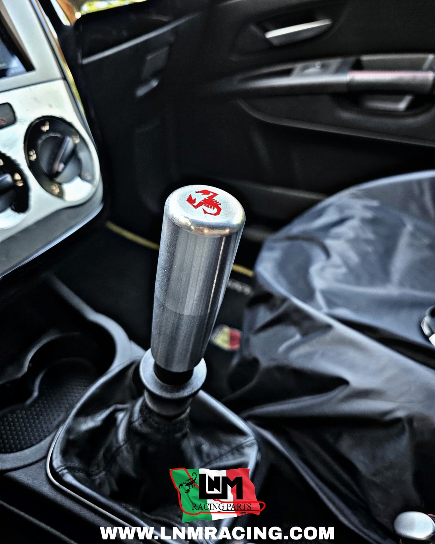 Pomello cambio RACING alu biposto anello retro mantenuto Punto Abarth / punto evo abarth / fiat punto Sport shifter knob