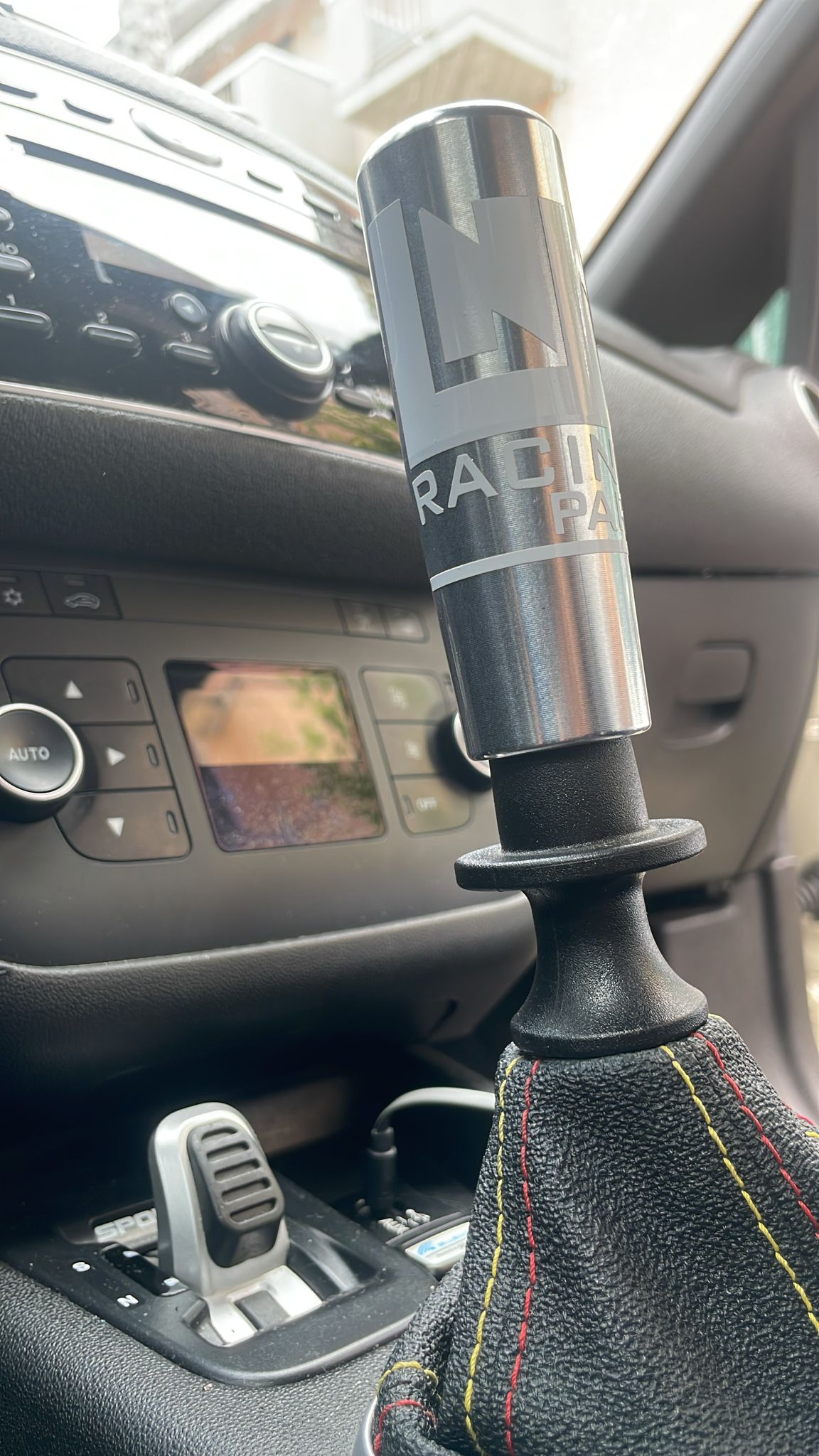 Pomello cambio RACING alu biposto anello retro mantenuto Punto Abarth / punto evo abarth / fiat punto Sport shifter knob