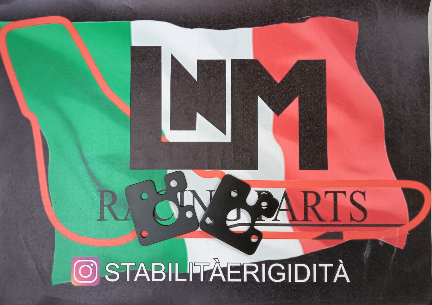 Piastre camber 1.5 gradi camber negativo post 500abarth / fiat panda 100HP LNMRACING