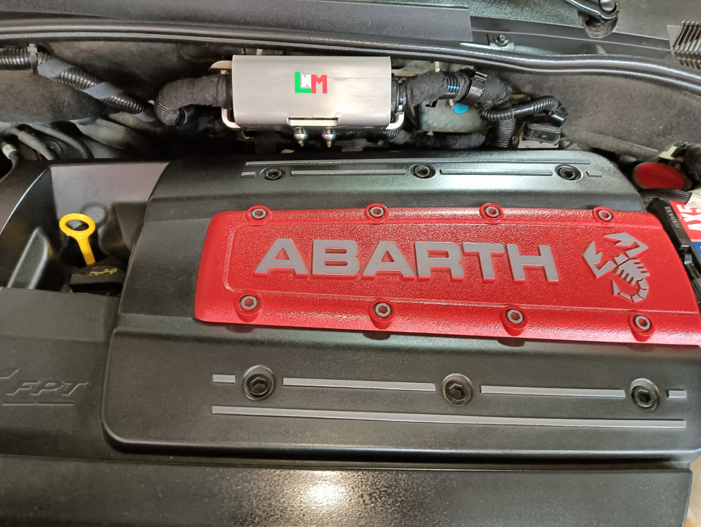Blindatura corazzata centralina unica spessore 5mm INOX ecu LNM ANTITHEFT ARMOR punto abarth / Punto evo abarth / 500abarth