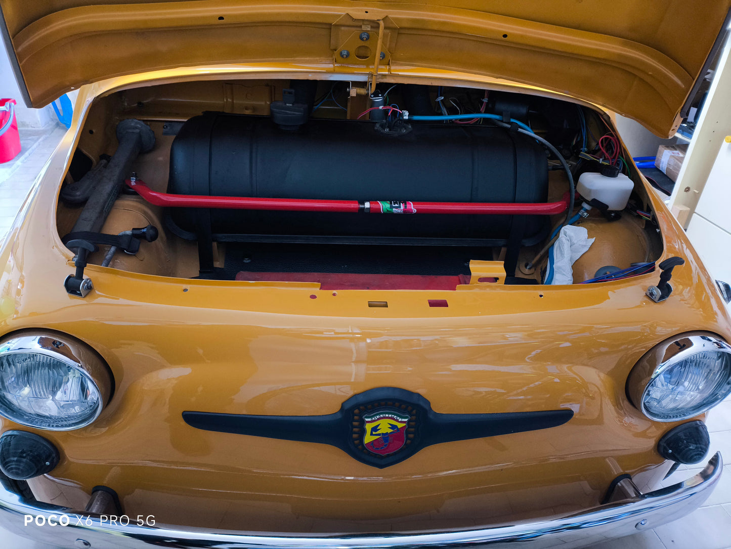 Barra duomi anteriore regolabile tirante Fiat 500 F L R EPOCA/ 500ABARTH EPOCA 595 / fiat 126 LNM