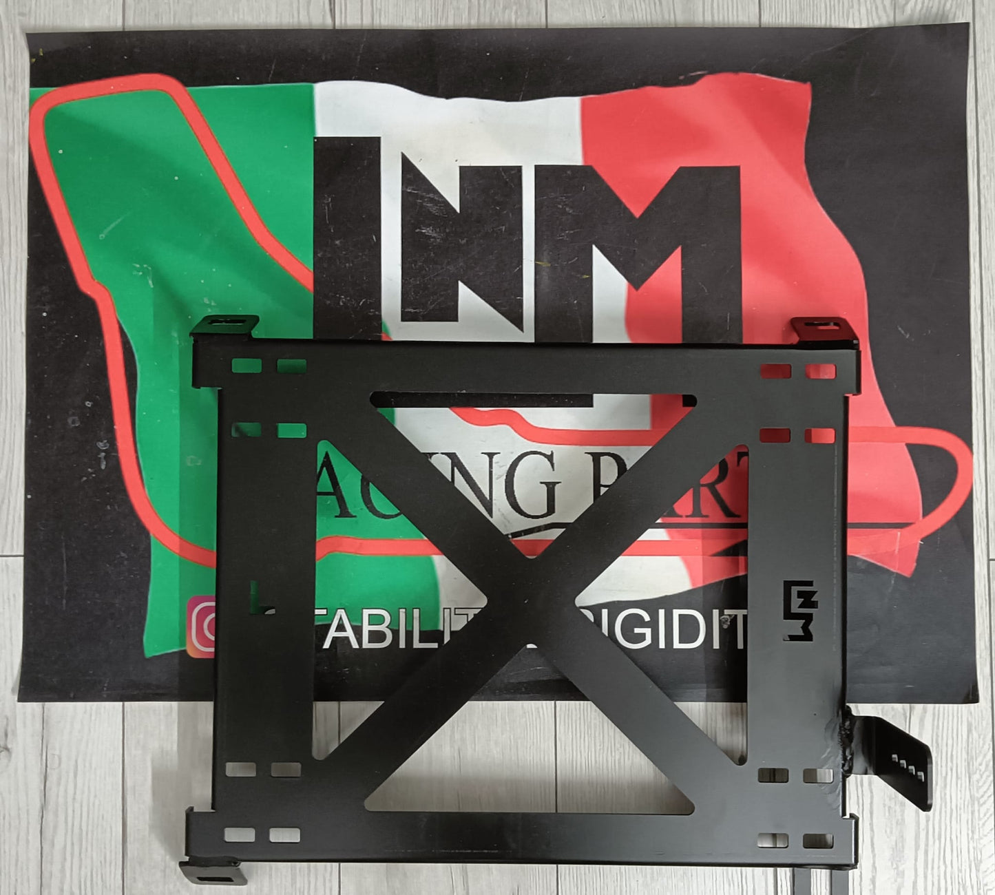 Kit 2 Piastre fissaggio montaggio sedili ant. monoscocca "HPista" LNMracing Honda civic EG / EK