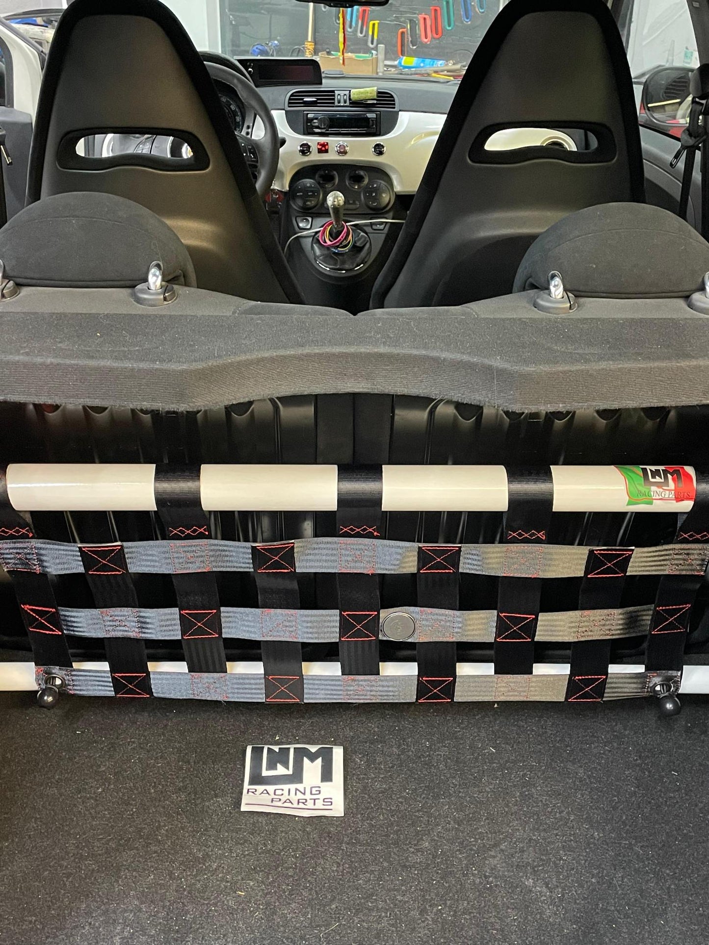 Kit irrigidimento baule 500abarth barra duomi posteriore mantenendo i sedili o eliminandoli LNM (NO RETE) fiat 500