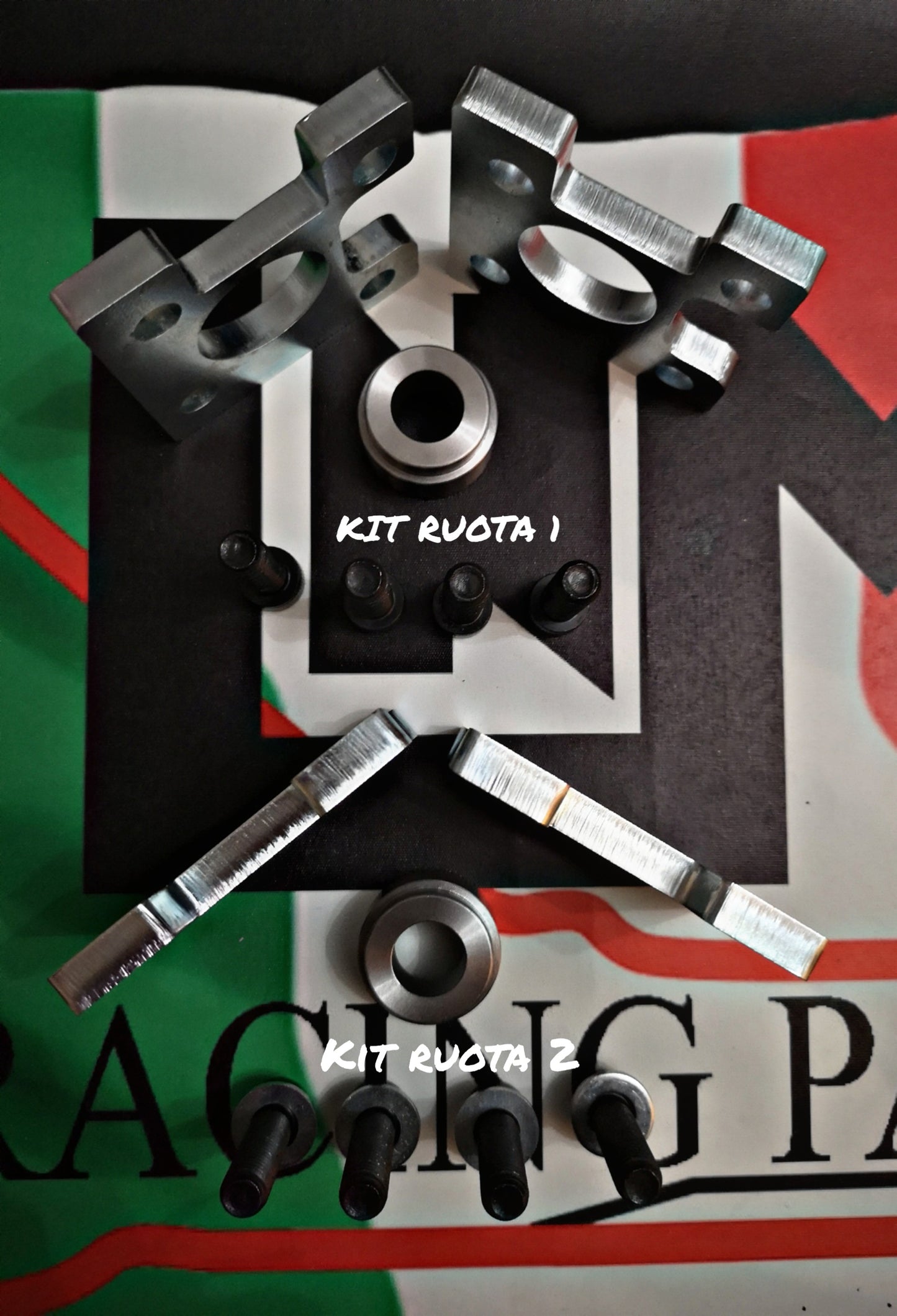 Distanziali da ponte mod.corsa posteriori interni punto abarth / punto evo abarth / fiat punto / Alfa mito / opel corsa d / opel adam s Bulloneria inclusa LNM