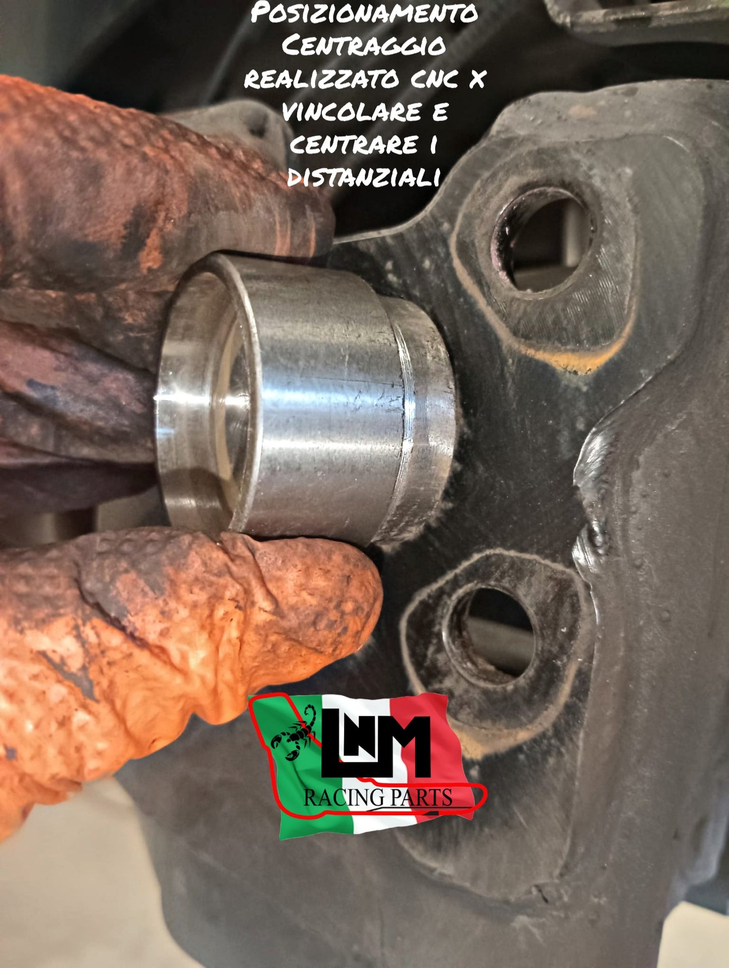 Distanziali da ponte mod.corsa posteriori interni punto abarth / punto evo abarth / fiat punto / Alfa mito / opel corsa d / opel adam s Bulloneria inclusa LNM
