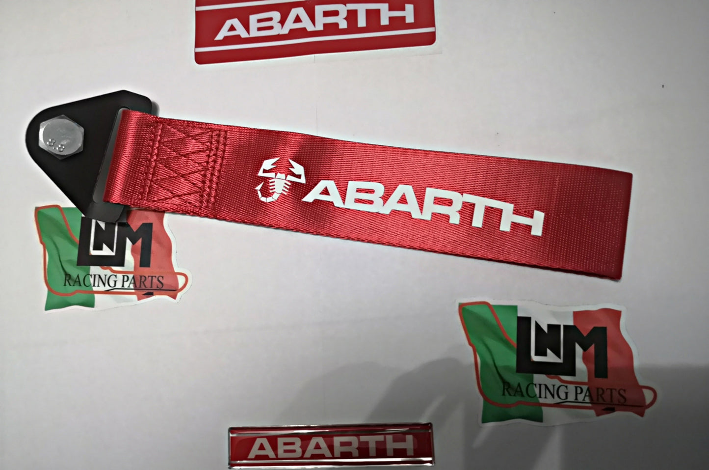 Cinghia traino ABARTH logo varie colorazioni LNM