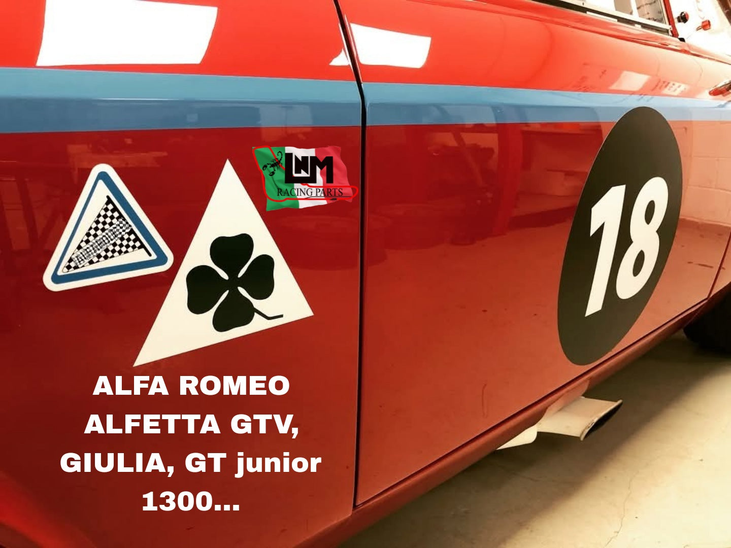 2X stickers adesivi Autodelta alfa romeo alfetta GTV, Giulia, GT 1300 Junior, abarth epoca