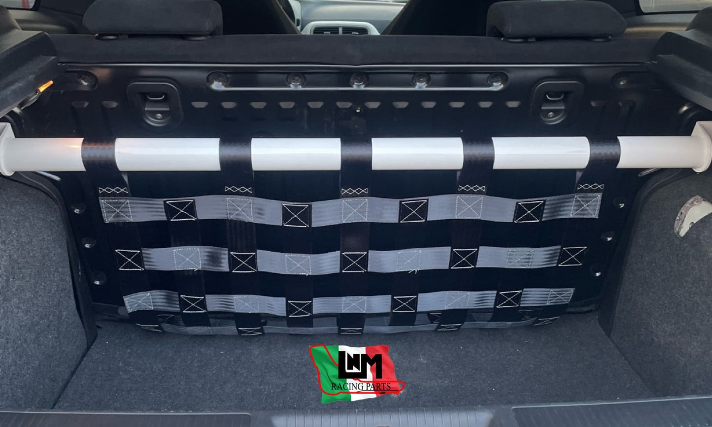 Rete Ultraresistenza kit baule (5attacchi a barra) punto abarth & alfa mito / 500abarth & fiat panda 100HP