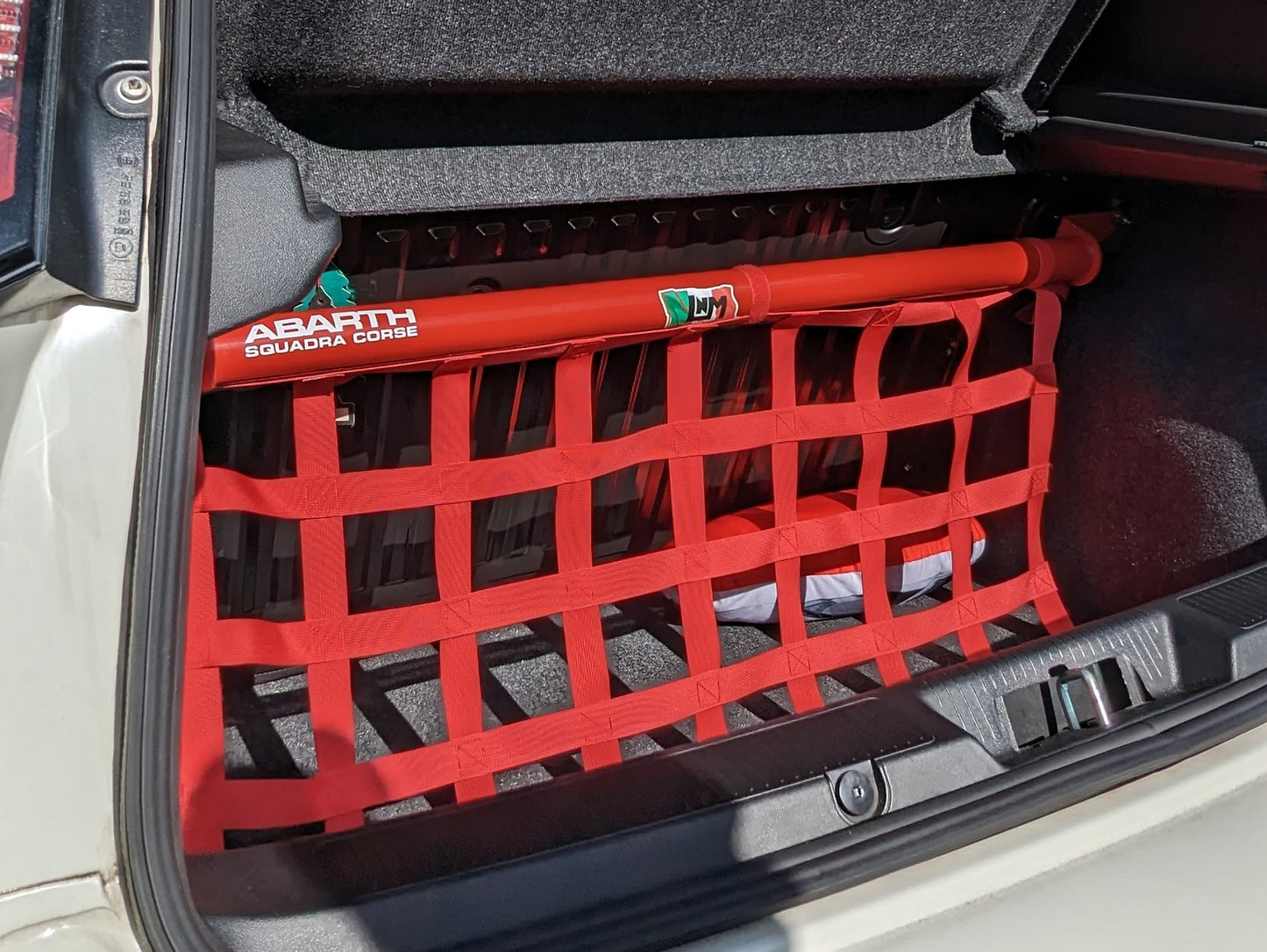 Barra irrigidimento sup. BAULE duomi posteriore MODELLO EXTREME mantenendo i sedili post. Punto Abarth / punto evo abarth / fiat punto / Alfa Romeo Mito qv / alfa mito (NO RETE)