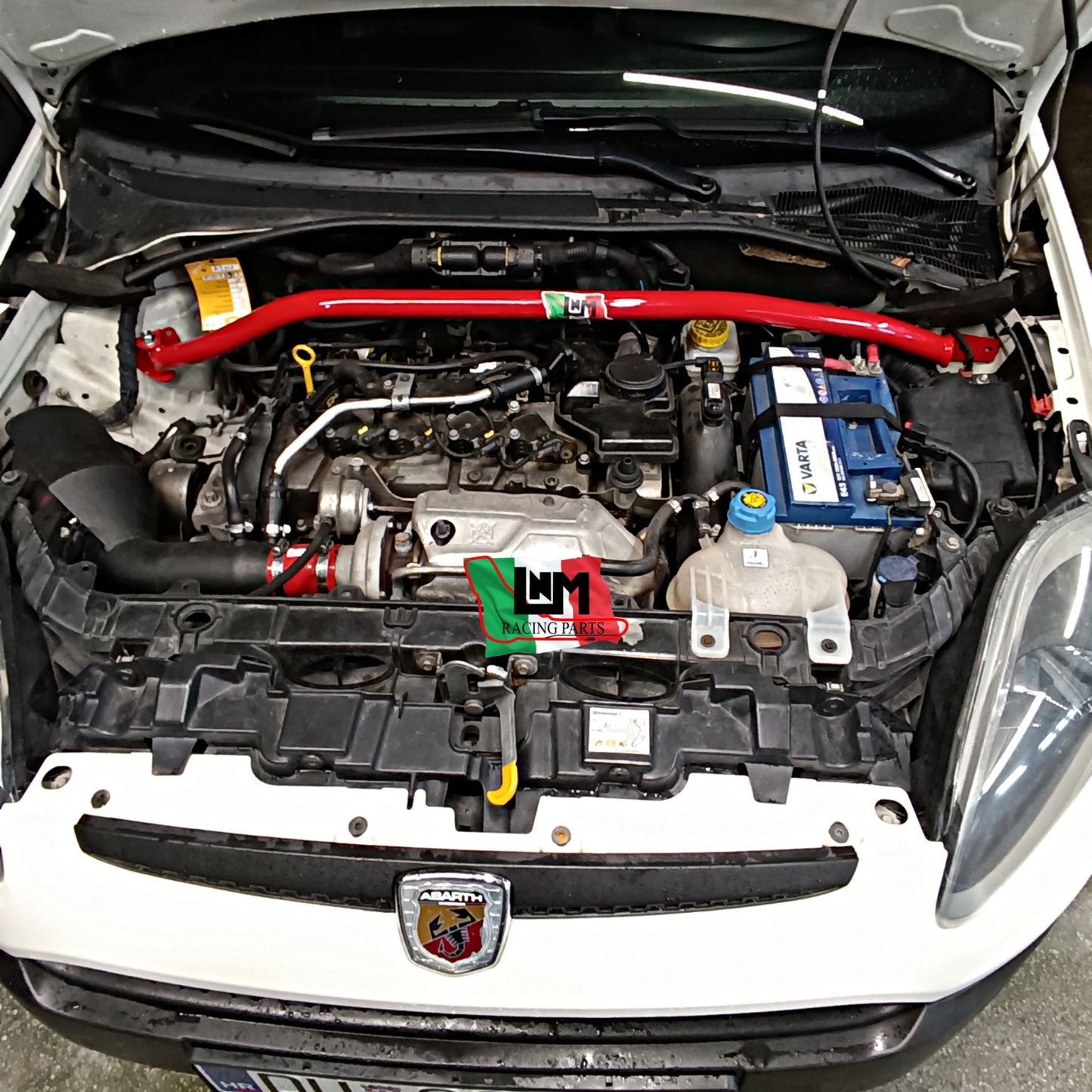 Kit pista irrigidimento anteriore LNM punto abarth / punto evo abarth / fiat punto / Alfa mito (duomi ant. E culla ant)
