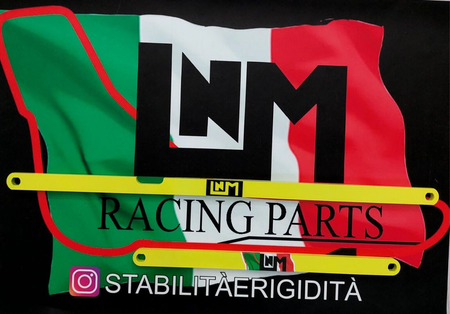 Barra Sottoscocca Punto Abarth punto Evo abarth Special Edition Giallo Racing LNM