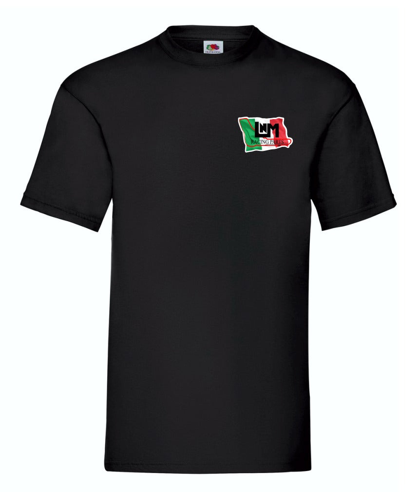 BLACK t-shirt SIZE L LNMracing heart side logo