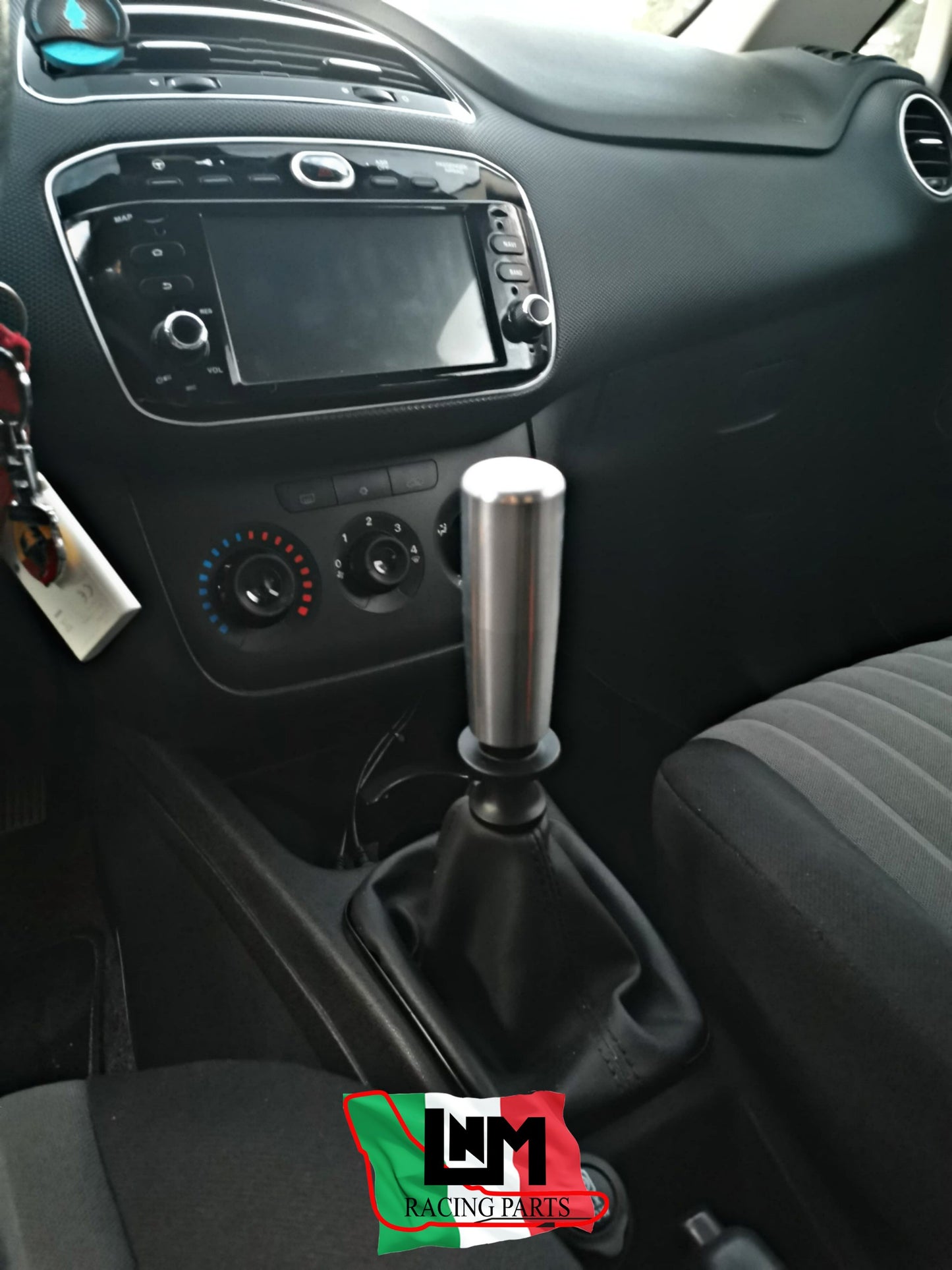 Pomello cambio RACING alu biposto anello retro mantenuto Punto Abarth / punto evo abarth / fiat punto Sport shifter knob