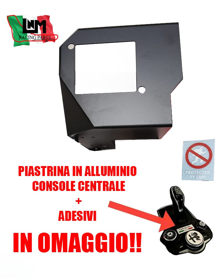 Blindatura radar inox alfa romeo Giulia super veloce ANTITHEFT ARMOR LNM
