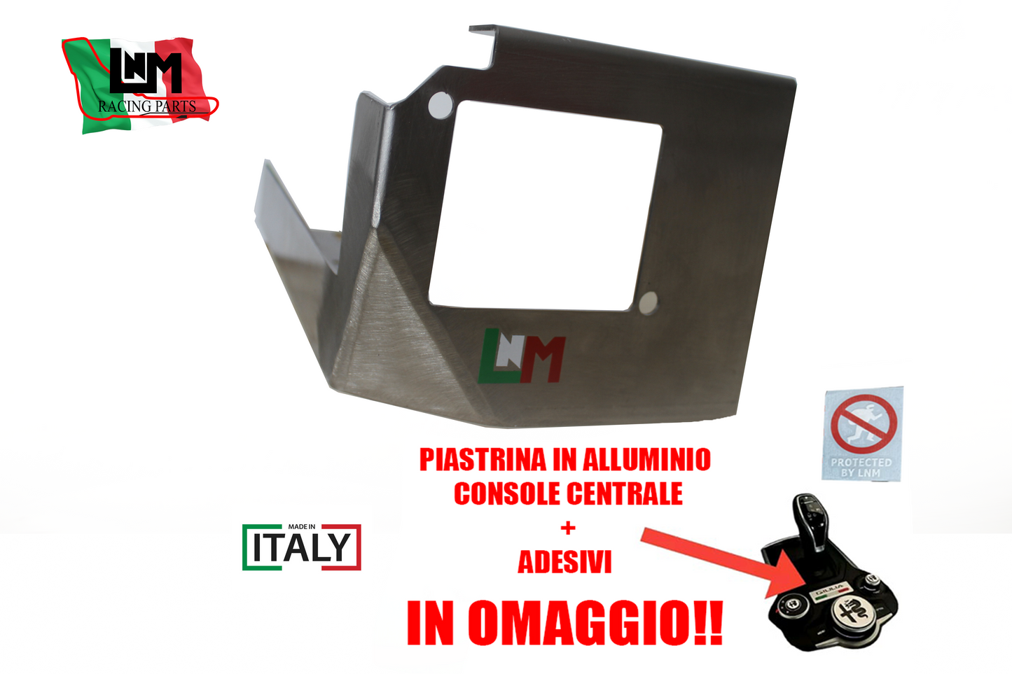Blindatura radar Alfa Romeo Stelvio QV spessore maggiorato centralina EXTREME ANTITHEFT ARMOR INOX  LNM