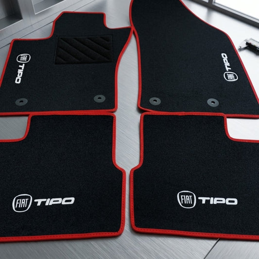 Tappetini auto Fiat tipo 2015> logo Fiat o abarth