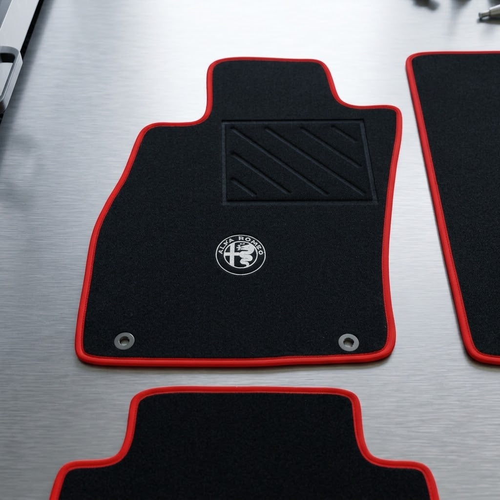 ALFA MITO Fußmatten ALLE MODELLE mit Alpha-Logo