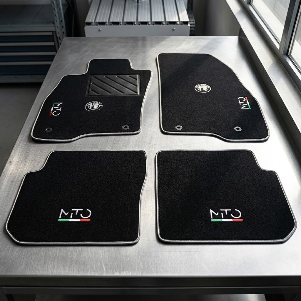 ALFA MITO Fußmatten ALLE MODELLE mit Alpha-Logo