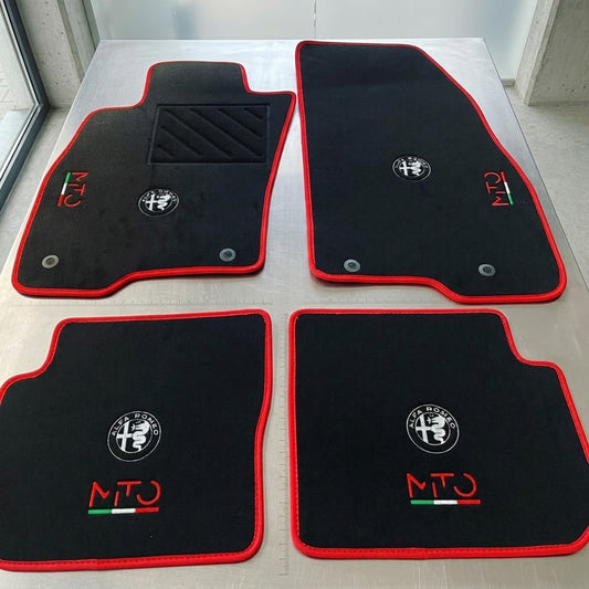 Tappetini auto alfa mito qv / alfa mito logo alfa corse