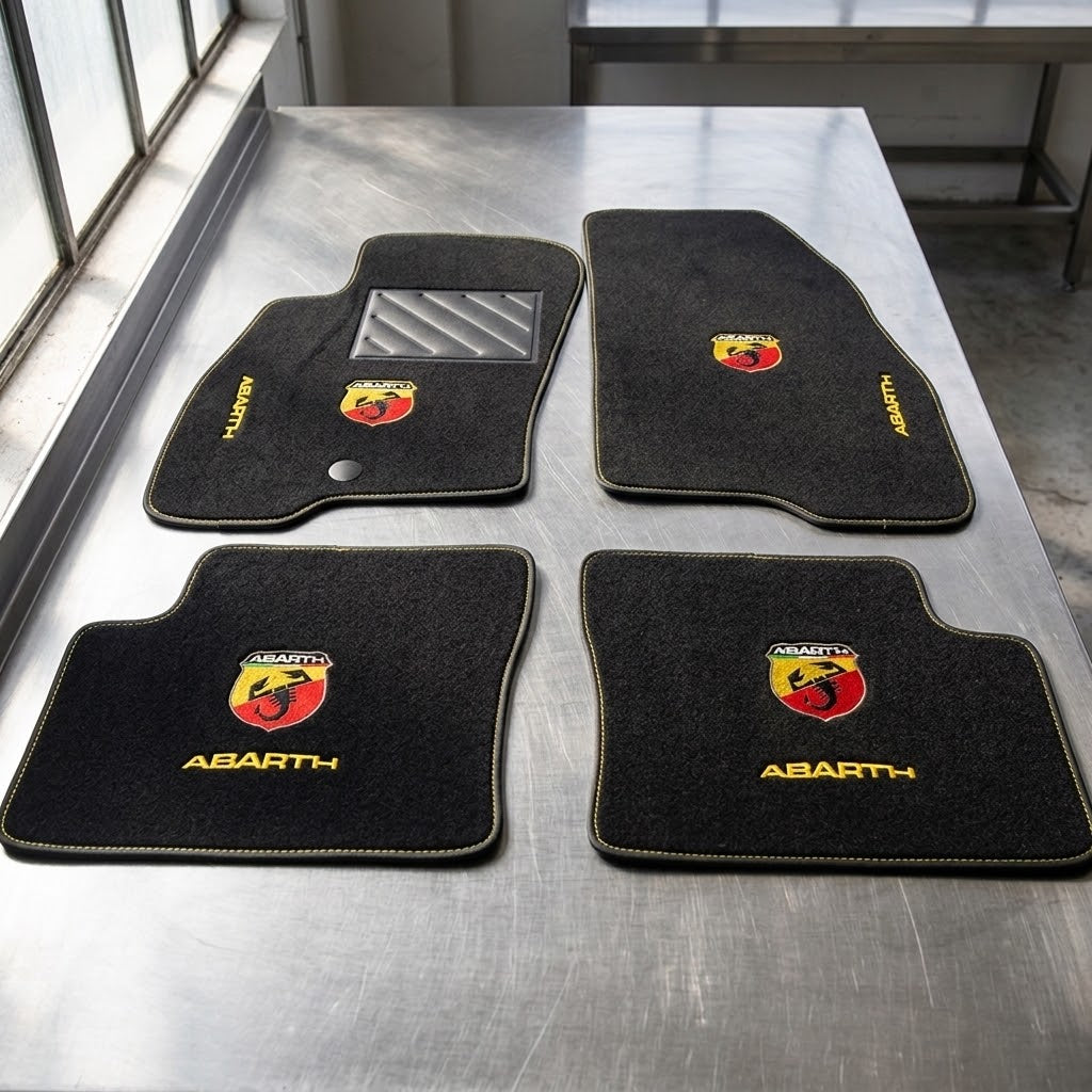 Tappetini auto punto abarth / punto evo abarth  mod. Abarth Corse