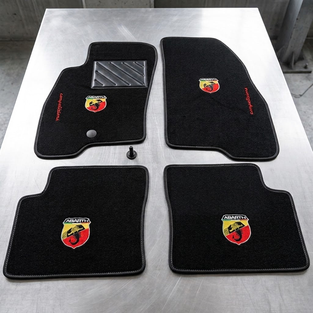 Tappetini auto punto abarth / punto evo abarth  mod. Abarth Corse