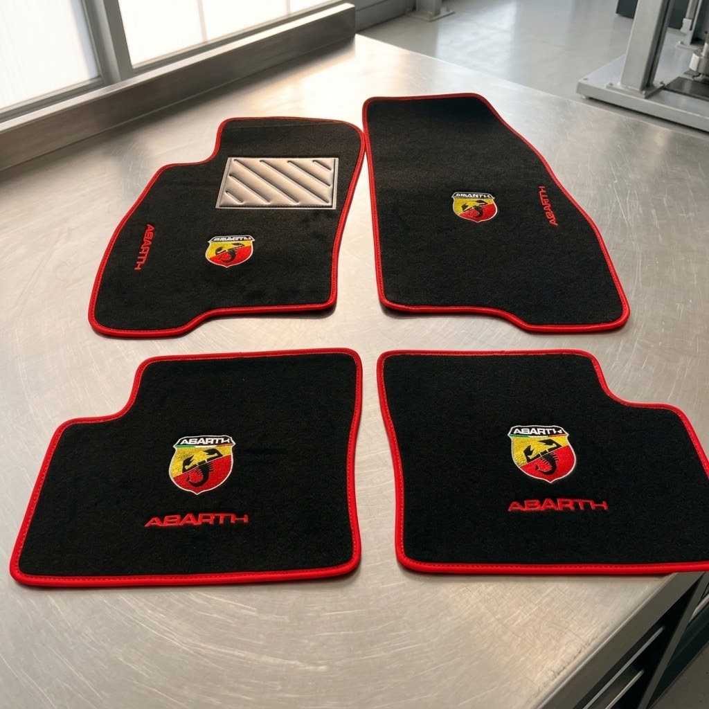 Tappetini auto punto abarth / punto evo abarth  mod. Abarth Corse