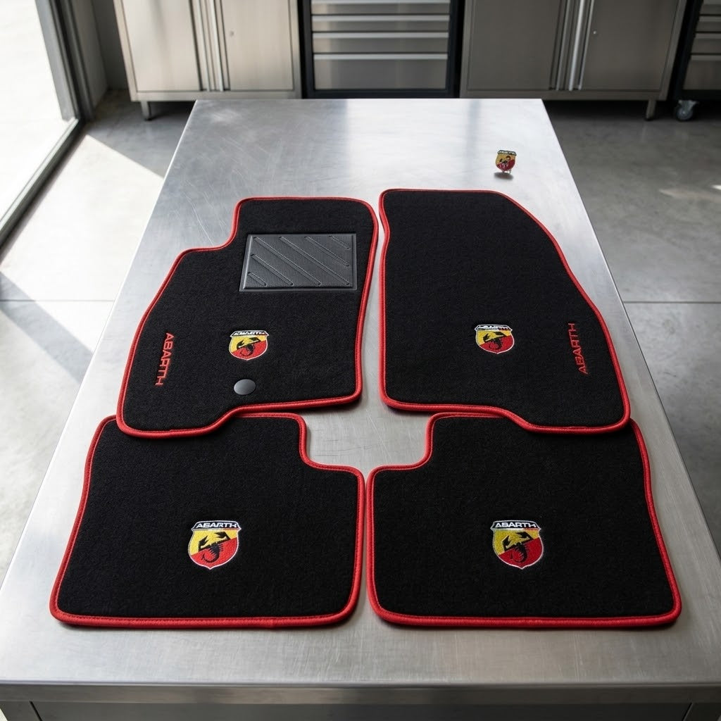 Tappetini auto punto abarth / punto evo abarth  mod. Abarth Corse