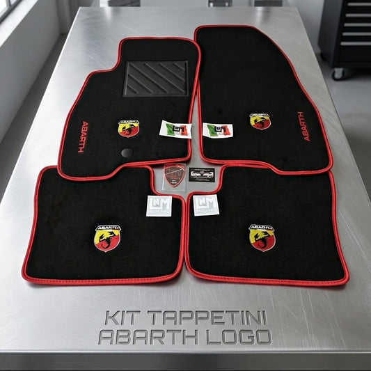 Tappetini auto punto abarth / punto evo abarth  mod. Abarth Corse