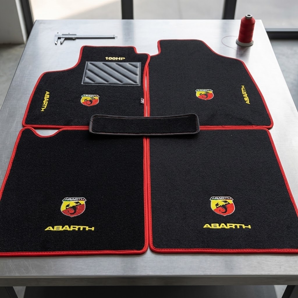 Tappetini fiat panda 100HP - fiat Panda 169 logo abarth o fiat