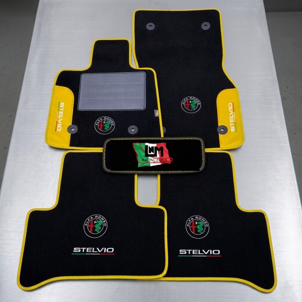 tappetini alfa romeo stelvio modello alfa corse